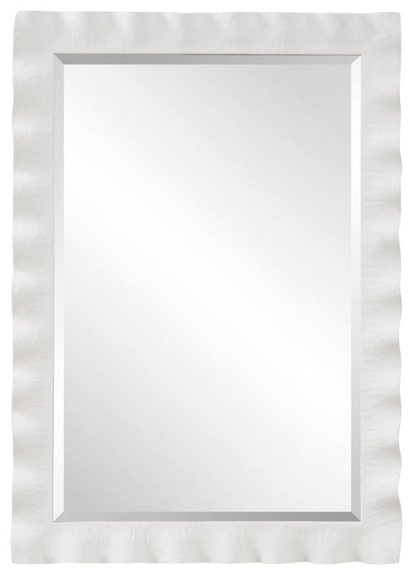 Uttermost Haya White Scalloped Mirror