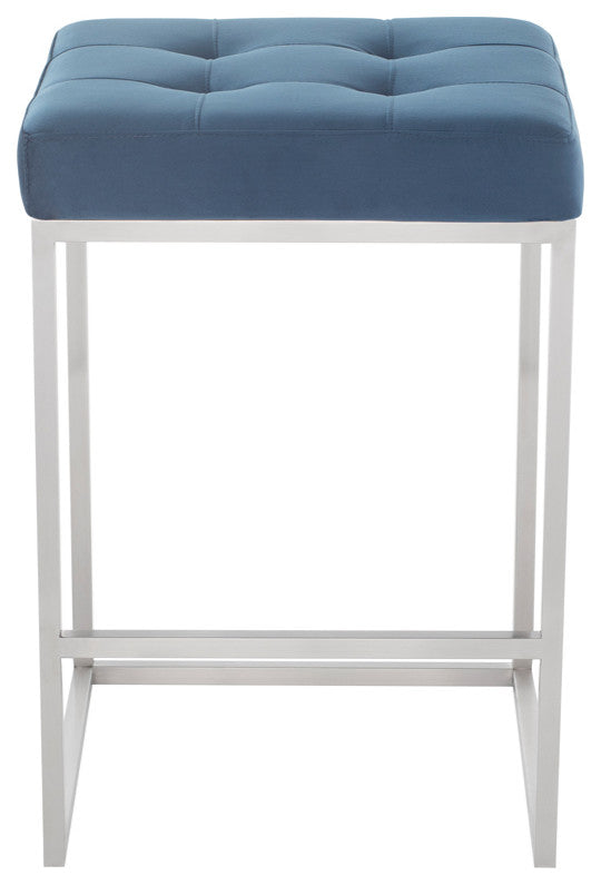 Chi Peacock Fabric Counter Stool, HGSX513
