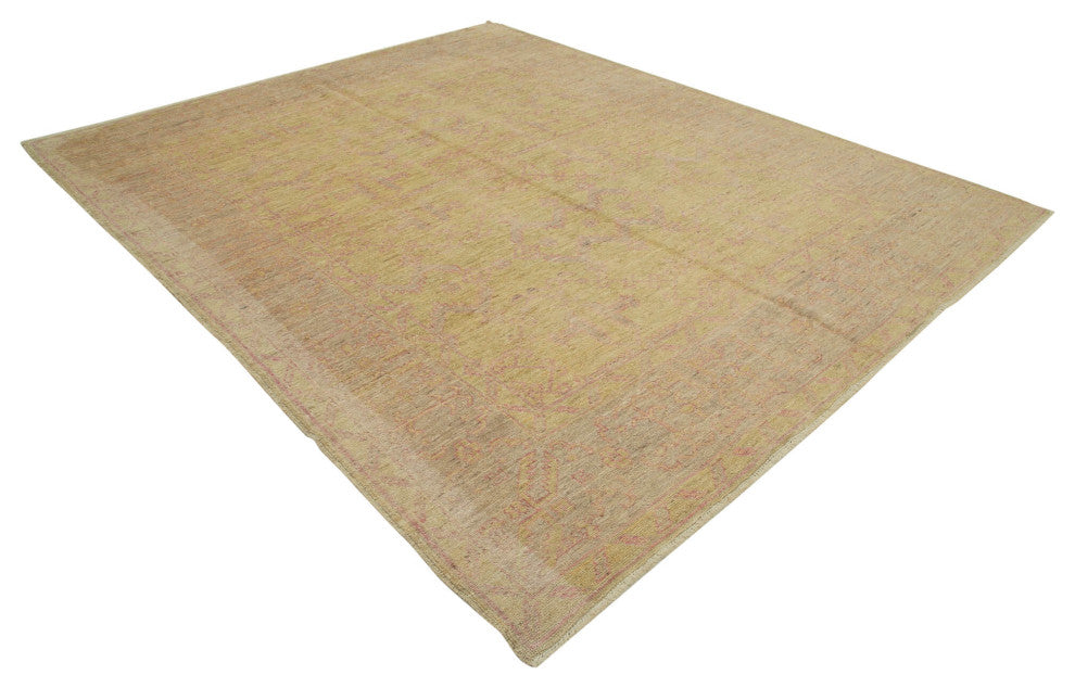 Rug N Carpet - Handmade Oriental 8' 2" x 10' 0" Decorative Oushak Area Rug