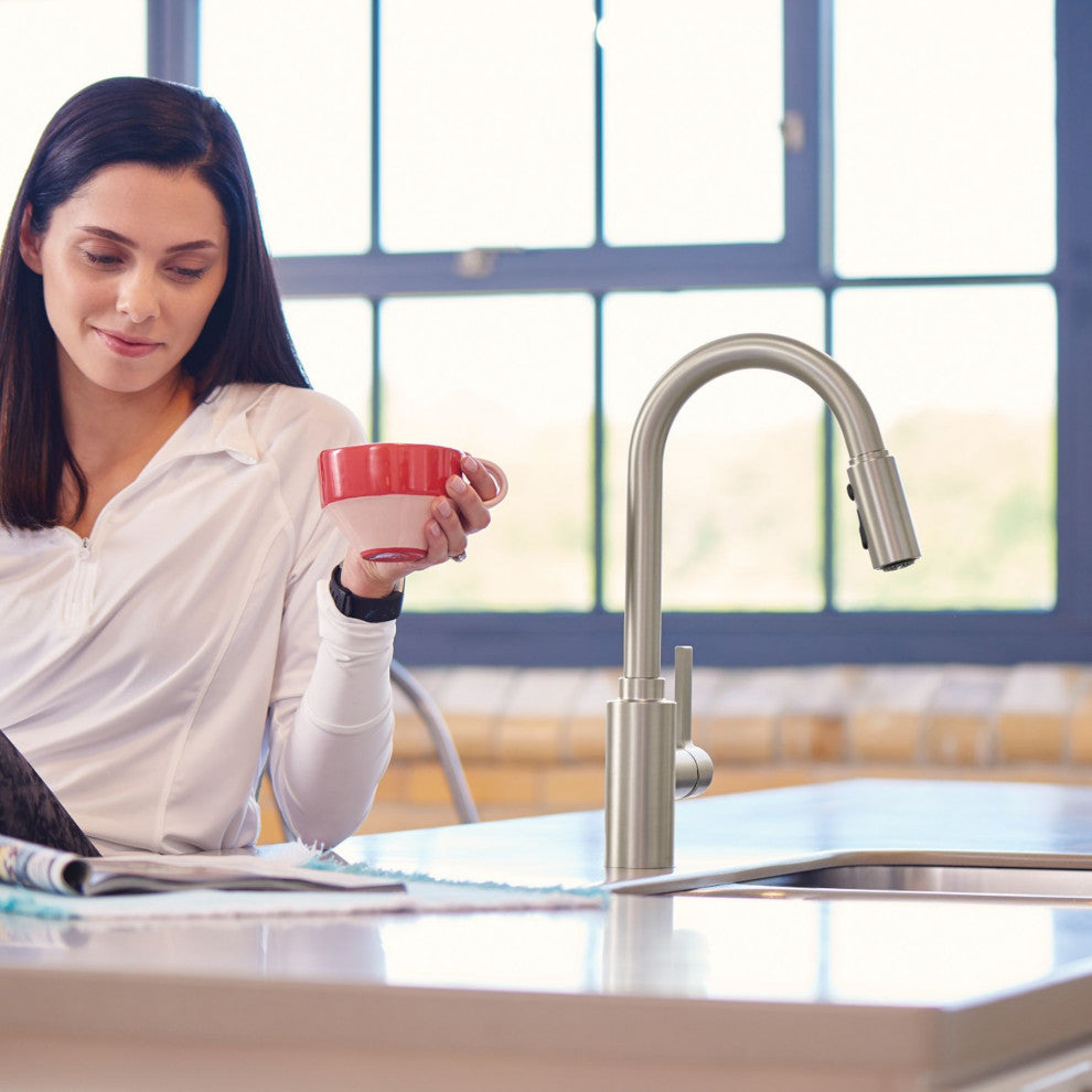 Moen Genta Spot Resist Stainless 1-Handle Pulldown Kitchen Faucet