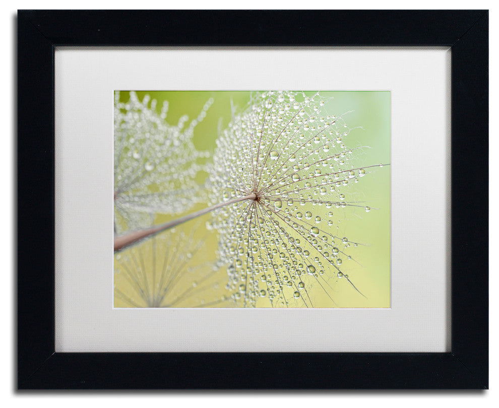 Cora Niele 'Dewy Dandelion' Matted Framed Art