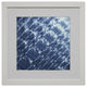 Shibori Indigo 3 Matted, White Frame