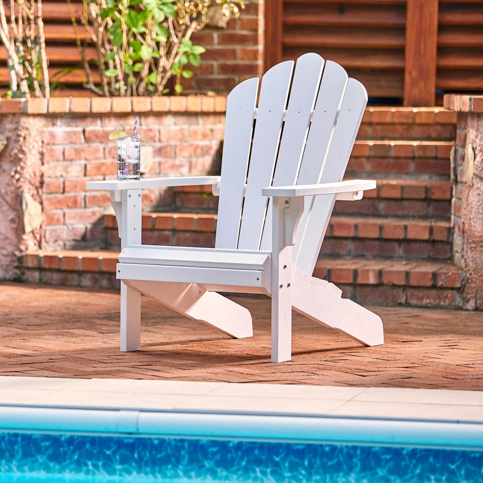 West Palm Adirondack Chair, White