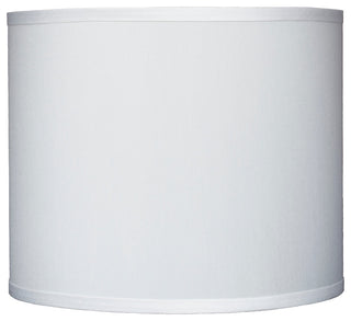 Classic Drum Faux Silk Lamp Shade, Off White, 12"