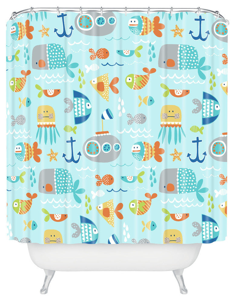 Wendy Kendall Sealife Shower Curtain