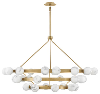 Fredrick Ramond Selene Chandelier, Lacquered Brass, Extra Large