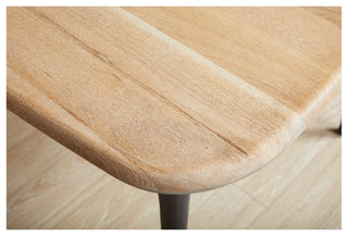 Etro Solid White Oak Dining Table - Natural