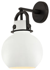 Innovations Newton Sphere 1 8" Sconce Matte Black