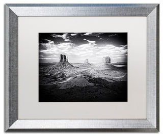 Philippe Hugonnard 'Monument Valley', Silver Frame, White Mat, 20x16