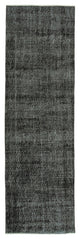 Rug N Carpet - Handmade Turkish 2' 11" x 9' 7" Vintage Floor Runner Rug