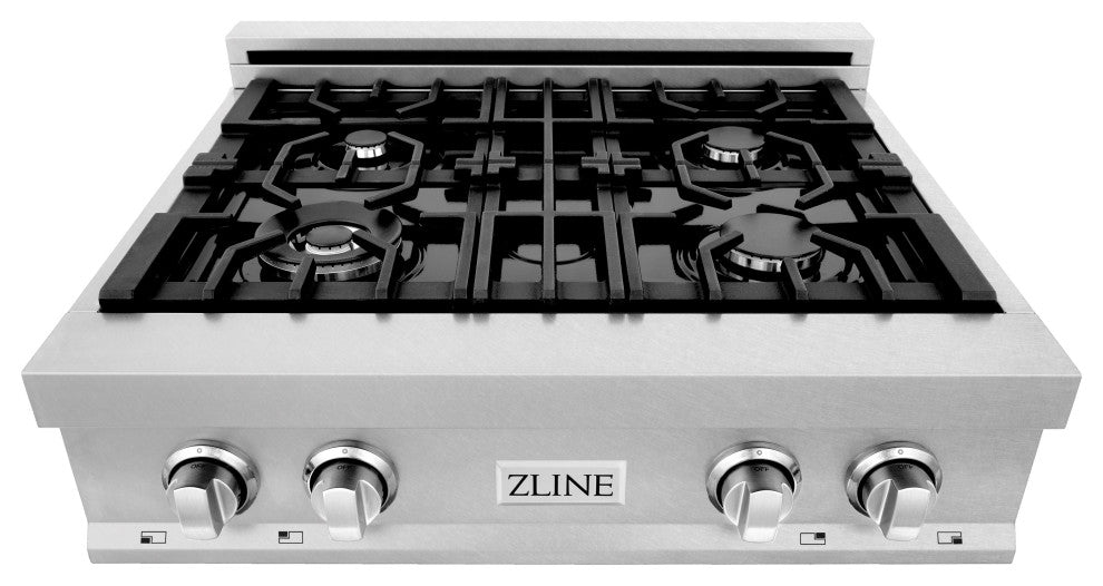 ZLINE 30" Gas Stovetop in Fingerprint Resistant Stainless Steel and Griddle