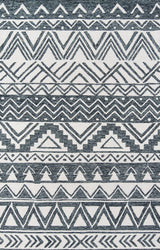 Momeni Mallorca Wool Hand Hooked Charcoal Area Rug 2'x3'
