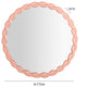 Agnes Mauve Round Mirror - Mauve