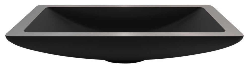 Alumix Vogue Rectangular Sink, Black