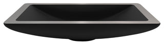 Alumix Vogue Rectangular Sink, Black