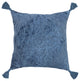 Deep Blue Traditional Textured Medallion Throw Pillow, Blue, 20"x20", Cover Only