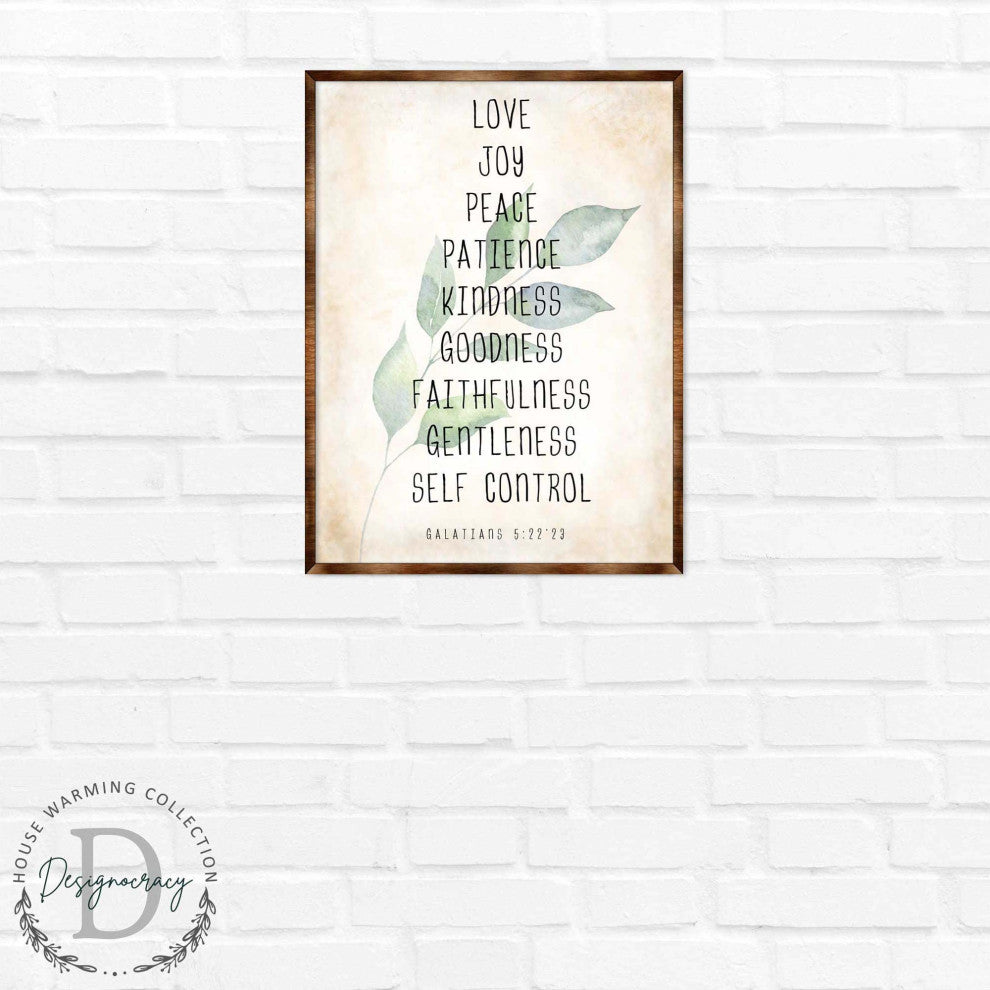 Love Joy Peace Wooden Inspirational Decor Wall Art