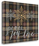 "Peace Joy Love" By Jo Moulton,Ready to Hang Giclee Print on Gallery Wrap Canvas