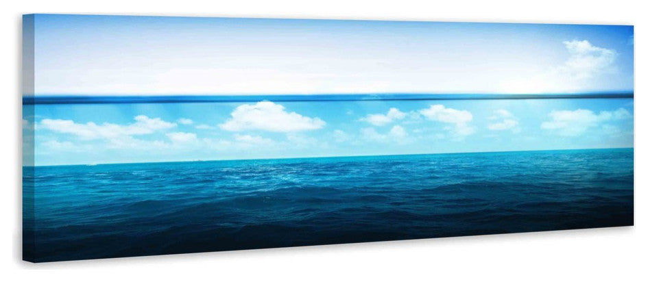 "Cloudy Day" Print on Canvas, 45"x15"
