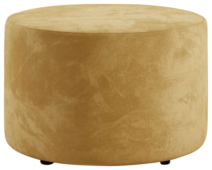 Hester Ottoman, Gold Velvet