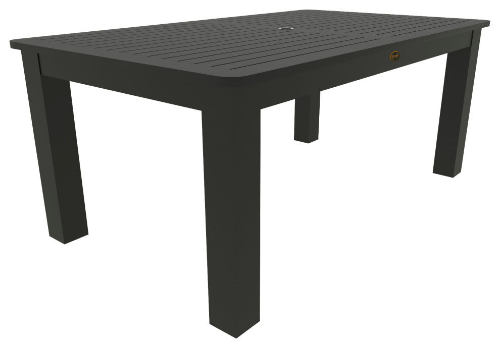 Rectangular 42x72 Table, Weathered Acorn, Black