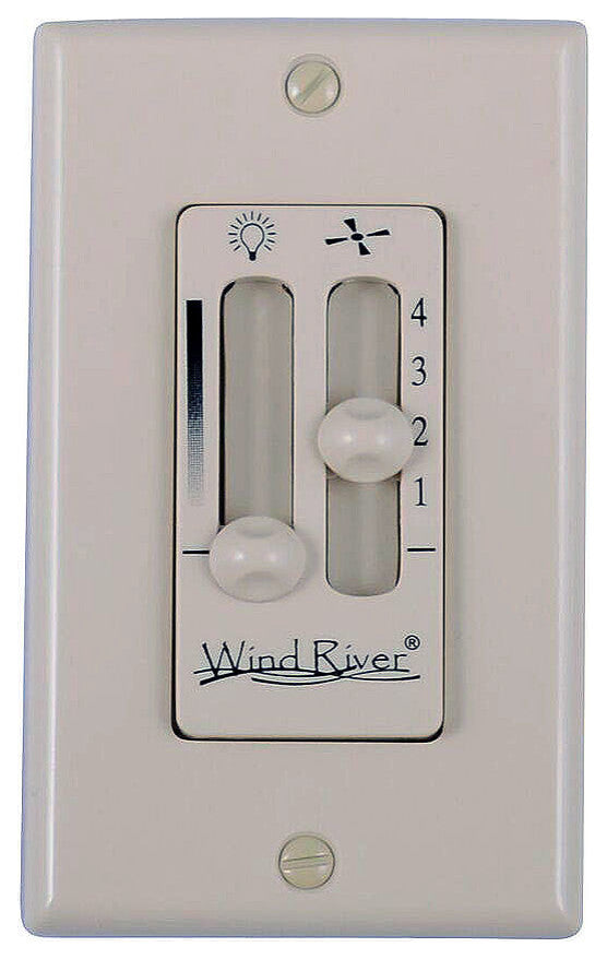Wind River WSC4402 Wall Mount Ceiling Fan Remote System - Off White