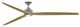 Fanimation Spitfire 96" Fan/LED Light, Galvanized, Natural