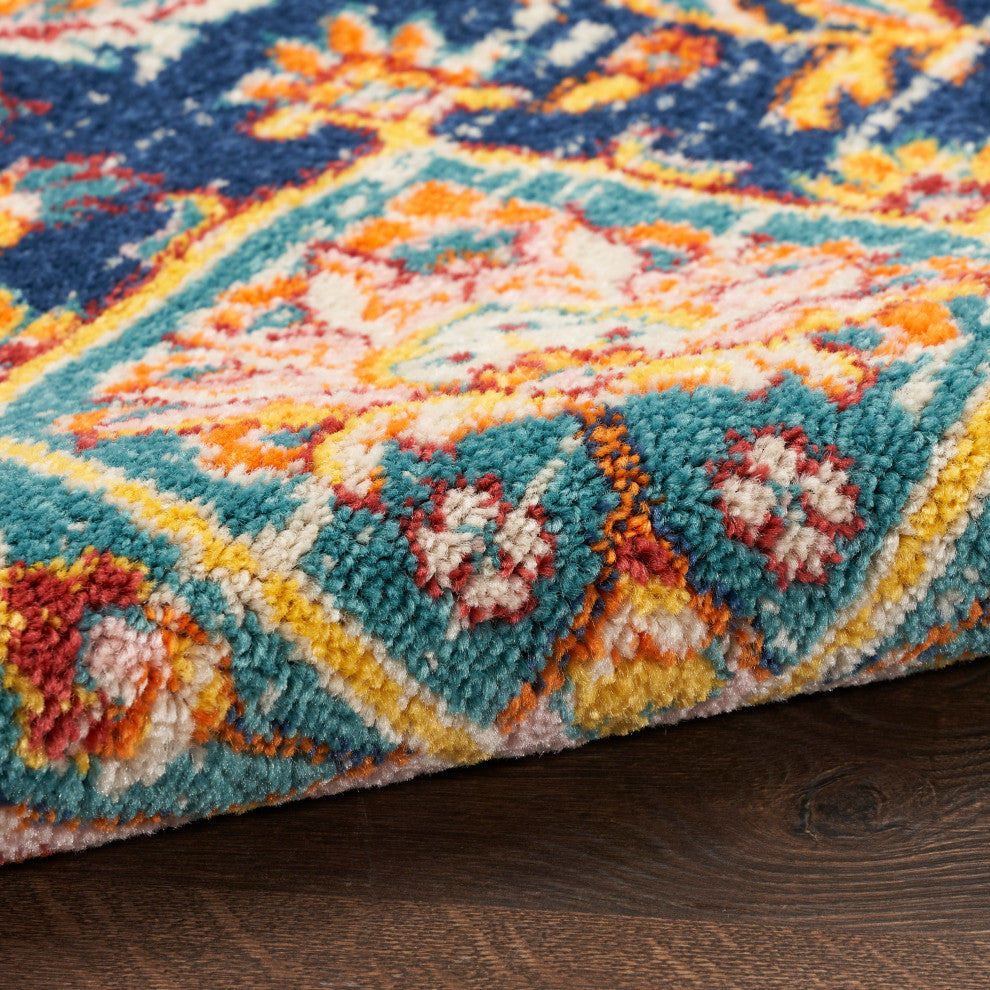 Nourison Passion 8' x 10' Navy Multicolor Transitional Indoor Area Rug