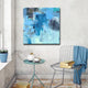 Warm Blues' Ready2HangArt Canvas by Leslie Owens, 40"x40"