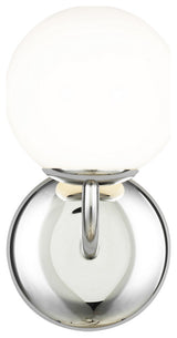 Galassia 1-Light Vanity, Polished Nickel