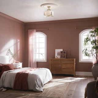 Malen 4 Light Semi Flush Light, Champagne Bronze