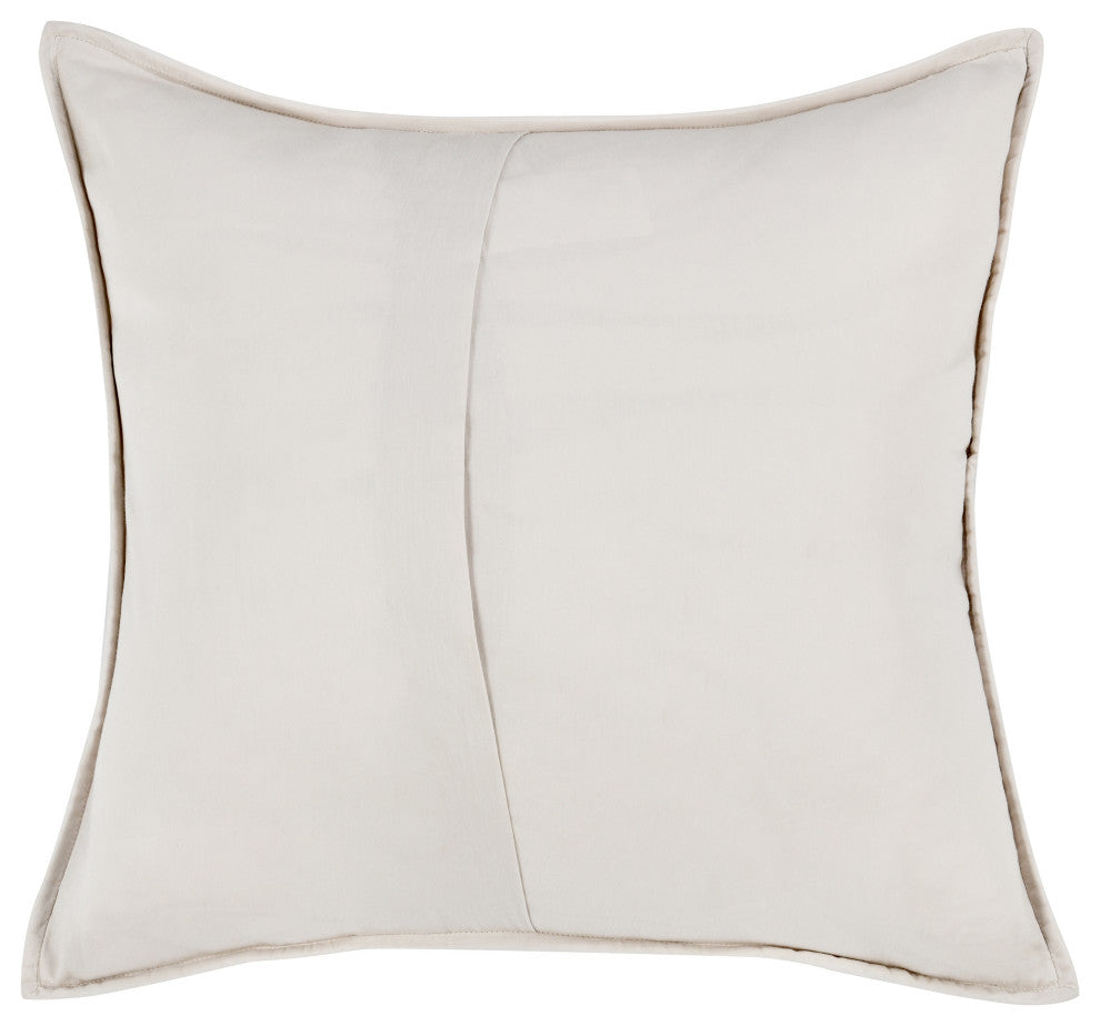 Danica 100% Cotton Sham by Kosas Home, Ivory, Euro Square