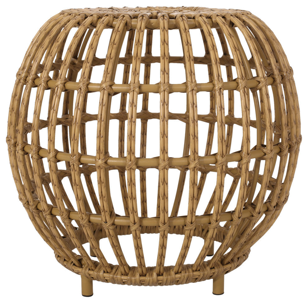 Whitetail Wicker Side Table