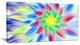 Dance of Multi Color Petals, Floral Canvas Art Print, 32"x16"