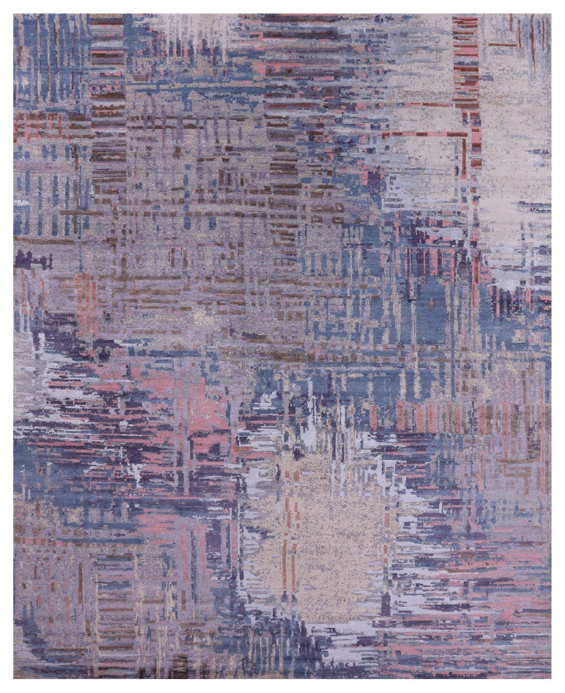 Wool & Silk Abstract Handmade Rug 12' 1" X 15' 2" - Q14859