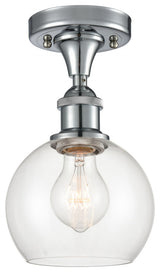 Innovations 516-1C-PC-G122-6-LED 1 Light Semi-Flush Mount, Polished Chrome