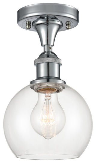 Innovations 516-1C-PC-G122-6-LED 1 Light Semi-Flush Mount, Polished Chrome