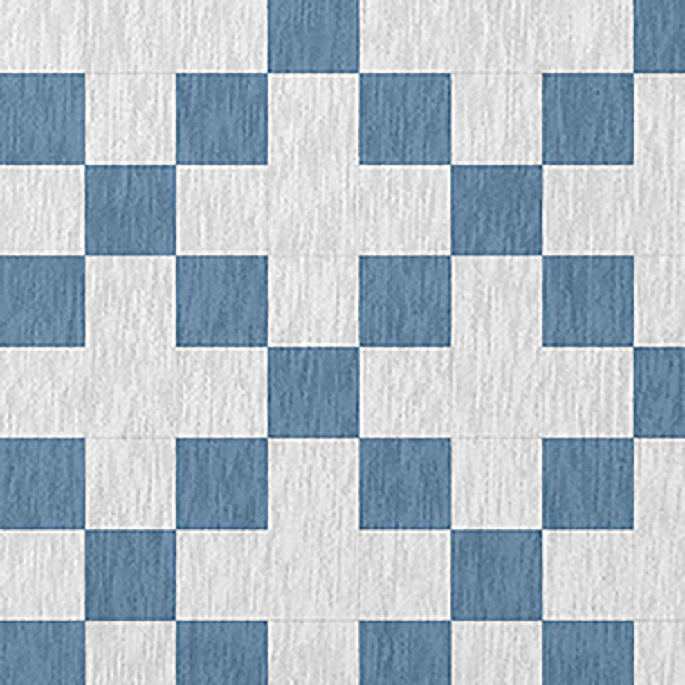 Cross and Squares Indoor/Outdoor Rug