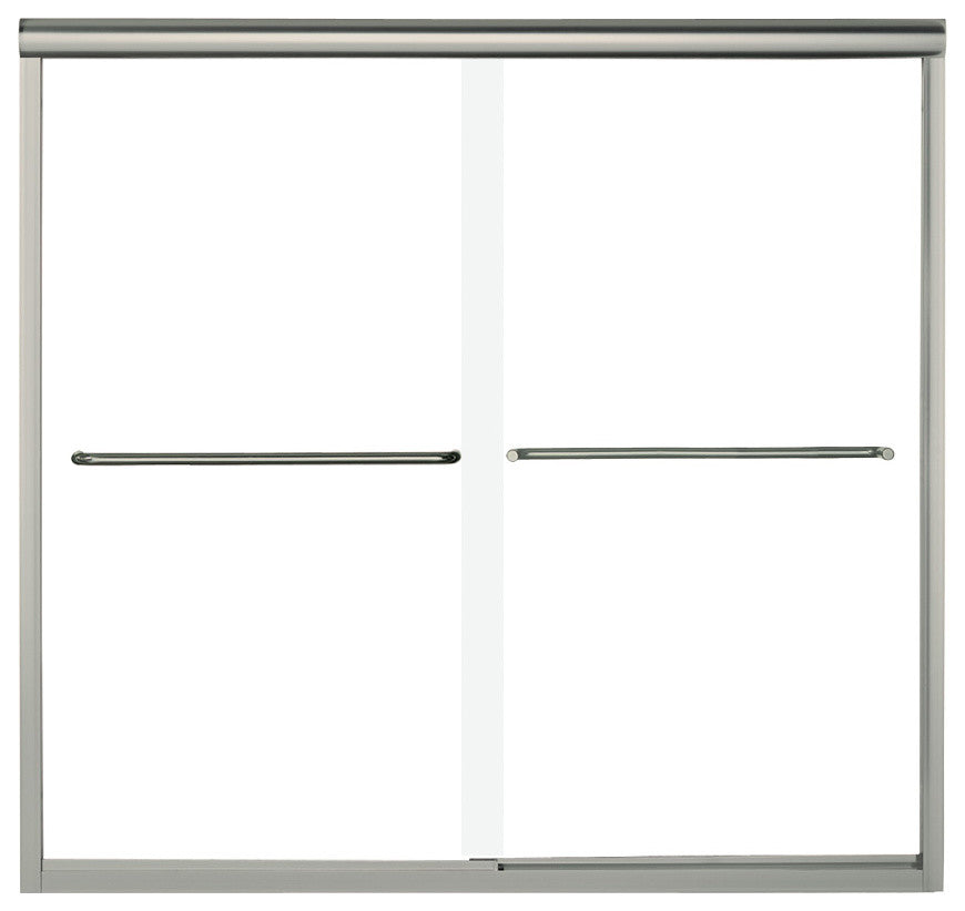 Sterling Ensemble Left-Hand Drain Bathtub Shower Kit 72"x40"x48", White