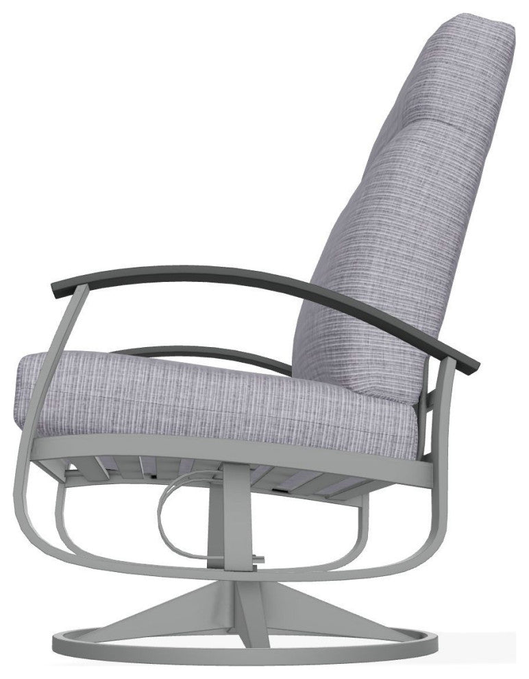 Belle Isle Cushion Deep Seat Outdoor Swivel Rocker, Proven Ash/Graphite