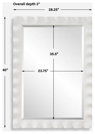 Uttermost - 09981 - Mirror - Haya - White