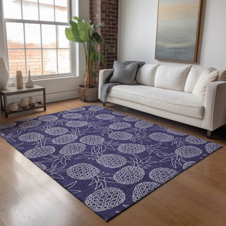 Addison Premium Washable Mayfield AMF161 blue 8' x 10' Rug