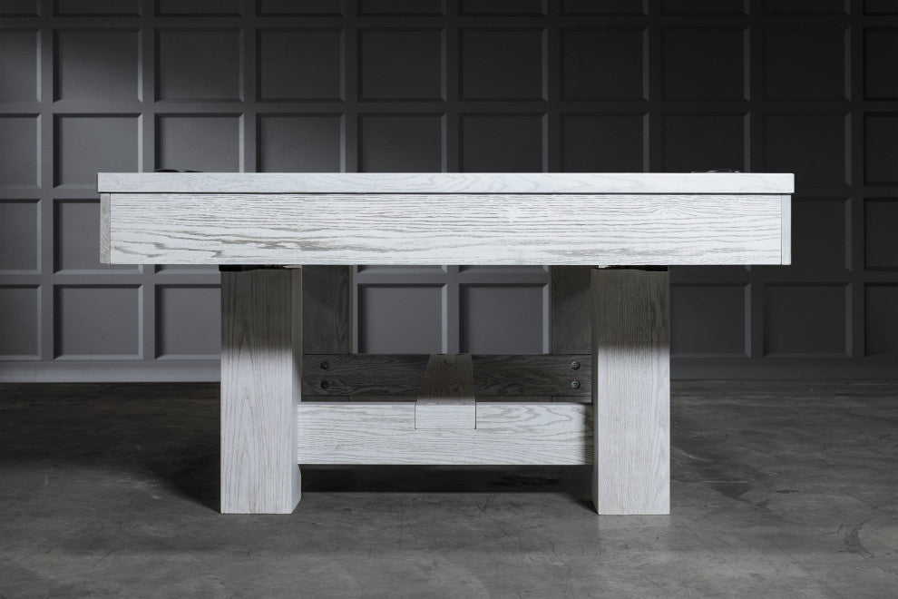 Rocky 8' Slate Pool Table, White Wash