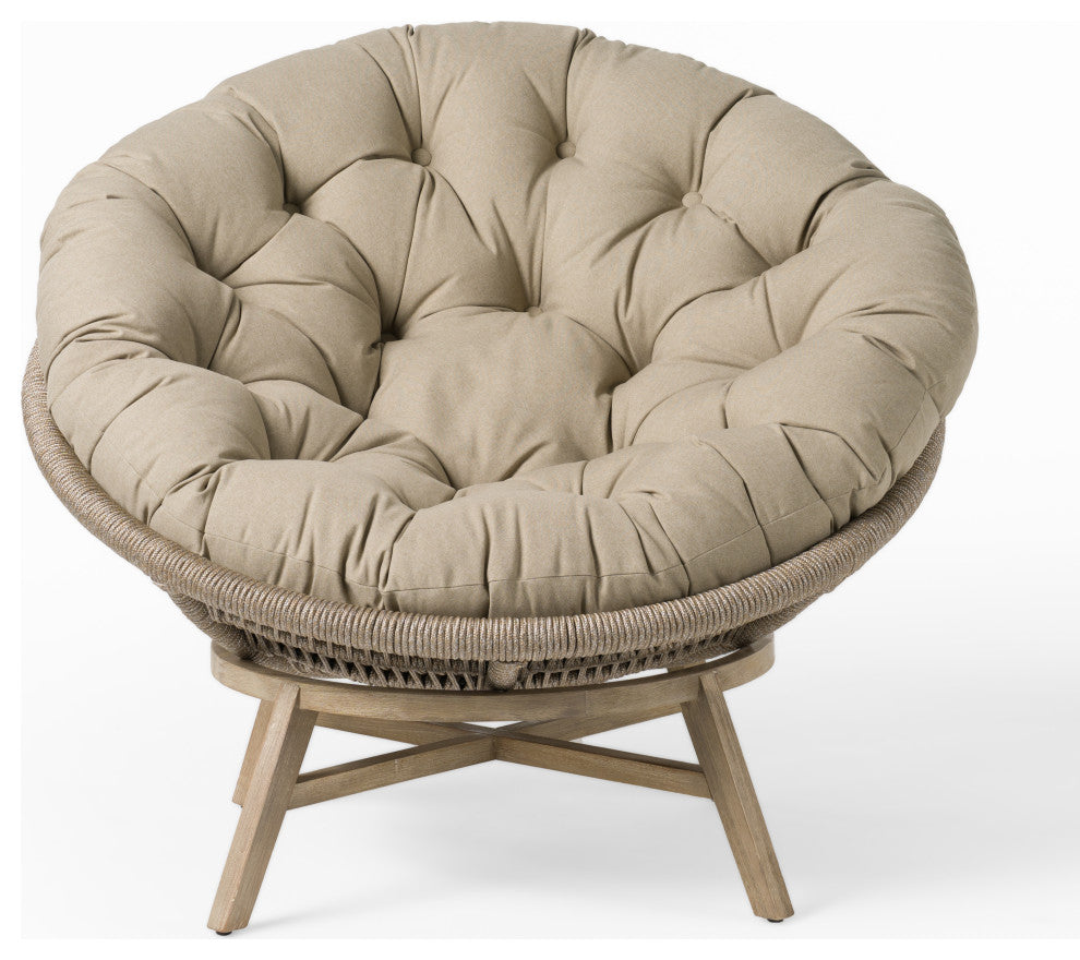 Renava Moon Outdoor Beige Lounge Chair