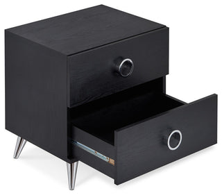 Acme Elms Nightstand, Black