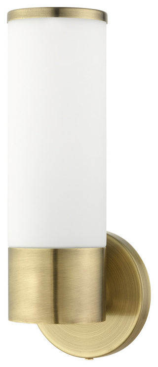 Antique Brass Contemporary, Minimal, Urban, Clean Single Sconce