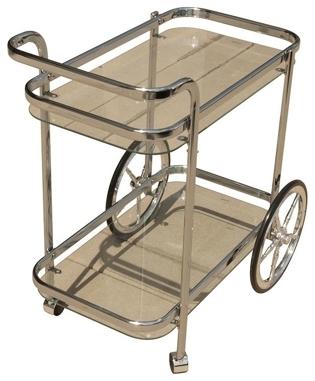 Modern Rolling Bar Cart Serving Trolley