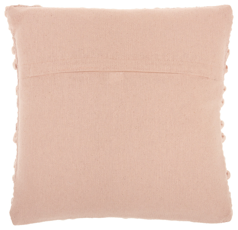 Mina Victory DC827 Throw Pillow, Blush, 17"X17"
