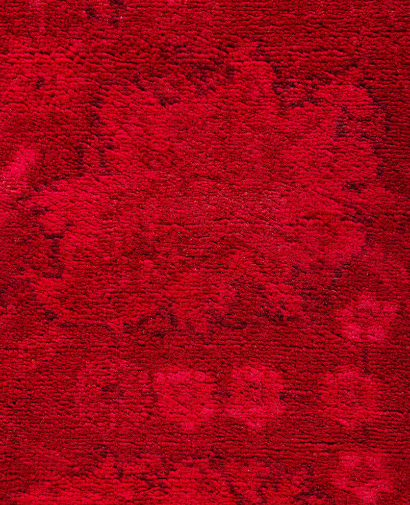 Overdyed One-of-a-Kind Hand-Knotted Area Rug Pink, 3' 1" x 5' 6"