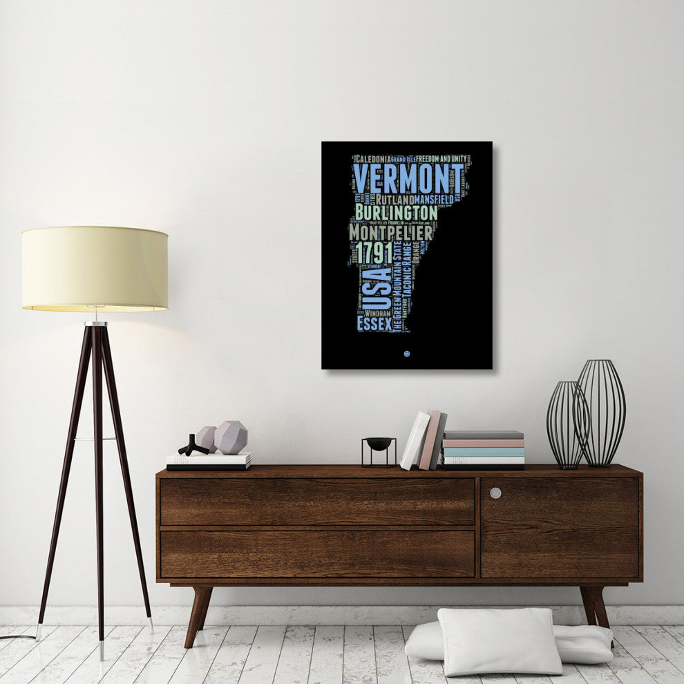 "Vermont Word Cloud 1" Fine Art Print